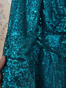 Sequin Emerald Green Party Dress