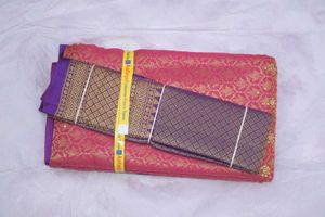 Pink &amp; Gold Kanchipuram Silk Saree