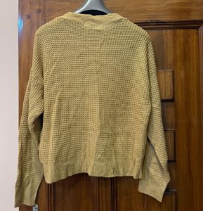 Tan Button-Down Cardigan