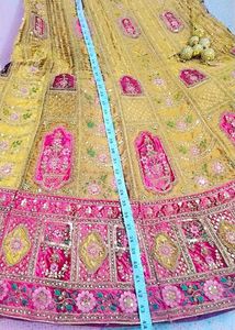 Gold Embroidered Lehenga rajwadi