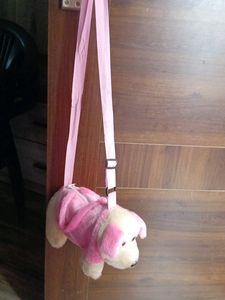 Cute Furry Doggy Sling Bag