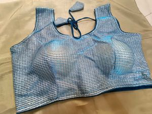 Blue Glitter Blouse