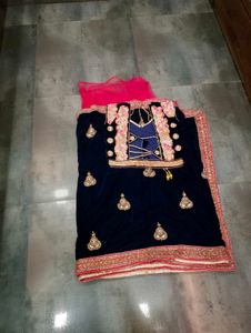 Embroidery designer saree