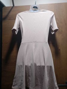(H&amp;M)Blush Pink Fit And Flare Dress