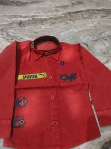 Puma  kids 😄 Boys Red Shirt