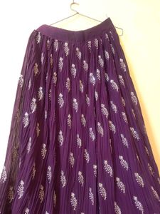 Embroidered Purple lehnga choli 💜