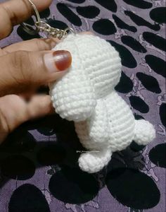 Crochet Cinnamoroll Keychain