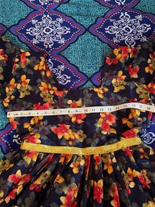 Floral Print Ethnic Gown