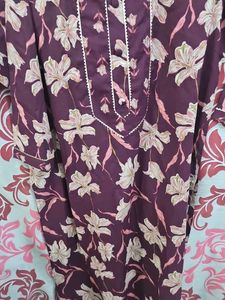 Floral Print Kurta Pillzo Set With Dupatta