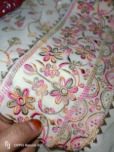 Beautiful multi colour fully embroidery suit