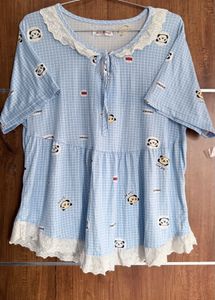 Night Dress With Full Pair