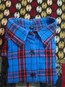 Blue Plaid Shirt