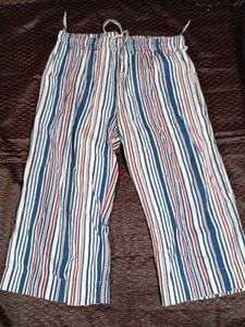 Striped Cropped Pants