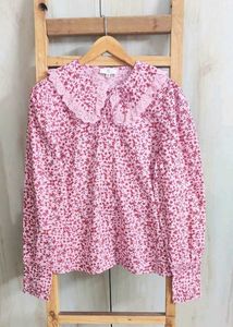 Floral Peter Pan Collar Blouse size-42