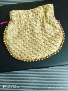 Golden Potli Bag