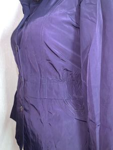 Purple Button-Down Jacket