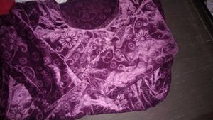 Floral Velvet Kurta