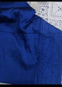 Blue Colour Silk Fabric Salwar