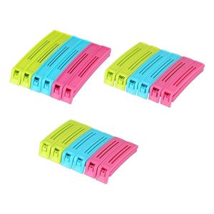 Multipurpose Food Snack Plastic Bag Clip Sealer (Multicolor) -18pc