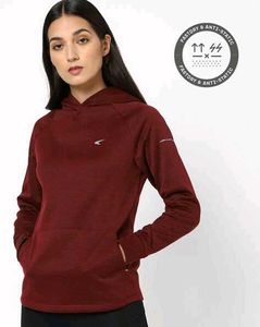 PERFORMAX Panelled Hoodie with Kangaroo..