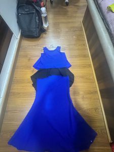 AND Blue Dress + Free Passport Holder New