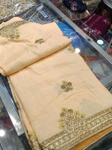Elegant Embroidered Saree