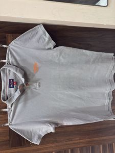USPA Grey Polo T-shirt