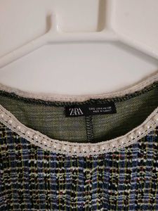 Zara Tweed Top