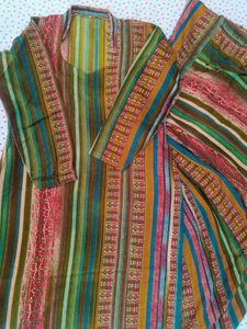 Striped Kurta Set warm