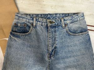 Zara Light Wash Flared Full Length Jeans