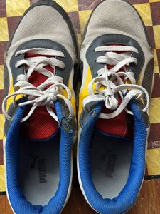 Puma White And Multicoloured Shoes