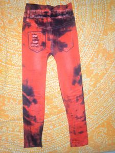 Tie-Dye Ripped Leggings (Small Size)