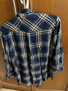 Checked Navy Blue Shirt