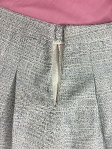 Blue Tweed Short Skirt