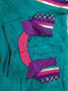 Elegant Teal Saree