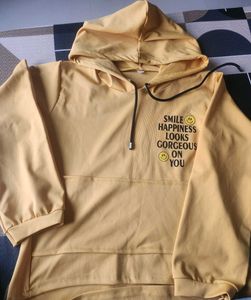 Stylish Yellow Graphic Hoodie