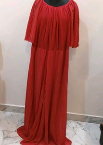 Elegant Red Maxi Dress