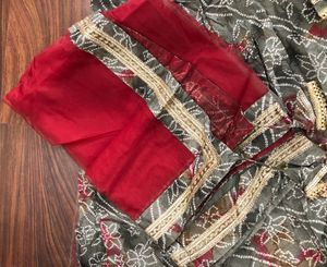 Elegant Kurta Set Floral Print