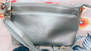 Silver Crossbody Bag