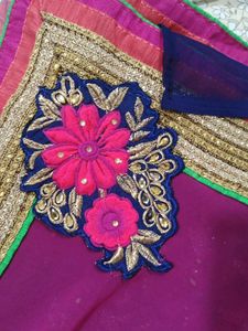 Elegant Embroidered Saree