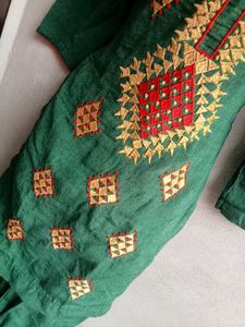 Green Pashmina Suit