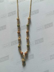 Elegant Gold-tone Beaded Necklace
