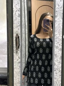 Black & White Printed Kurti