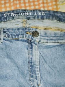 Light Wash Straight Leg Jeans