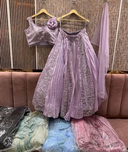 Lavender Lehenga Choli with Dupatta