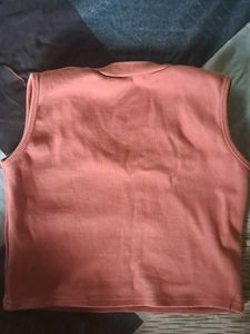 Peach Crop Tank Top
