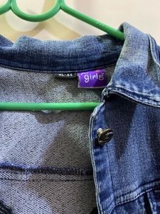 Denim Jacket with Butterfly