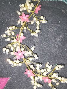 Pink Flower Hair Accessory