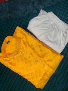 Yellow Ethnic Kurta