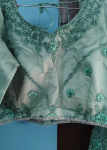 Seafoam Green Lehenga Choli Set